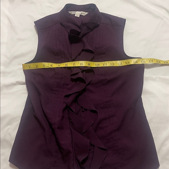 Cleo Purple Ruffle Blouse – XS Petite - Picture 7 of 11